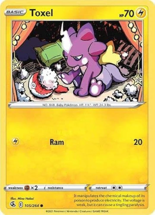105/264 Toxel / Basic / Common (Fusion Strike) English card