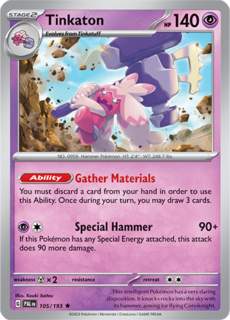 105/193 Tinkaton - Paldea Evolved - Pokémon card (English)