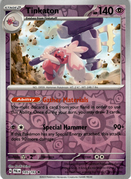 105/193 Tinkaton (Reverse Holo) - Paldea Evolved - Pokémon card (English)