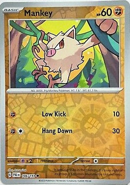 106/193 Mankey Reverse holo - Paldea Evolved - Pokémon card (English)