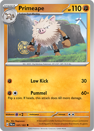 107/193 Primeape - Paldea Evolved - Pokémon card (English)