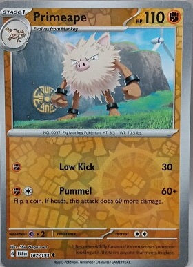 107/193 Primeape (Reverse Holo) - Paldea Evolved - Pokémon card (English)