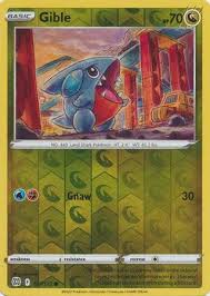 107/172 Gible (Reverse Holo) (Brilliant Stars) Pokemon card (English)