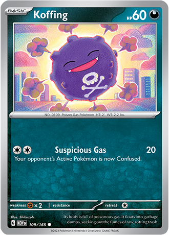 109/165 koffing - Pokémon 151 - Pokémon card (English)