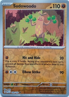 109/193 Sudowoodo (Reverse holo) - Paldea Evolved - Pokémon card (English)