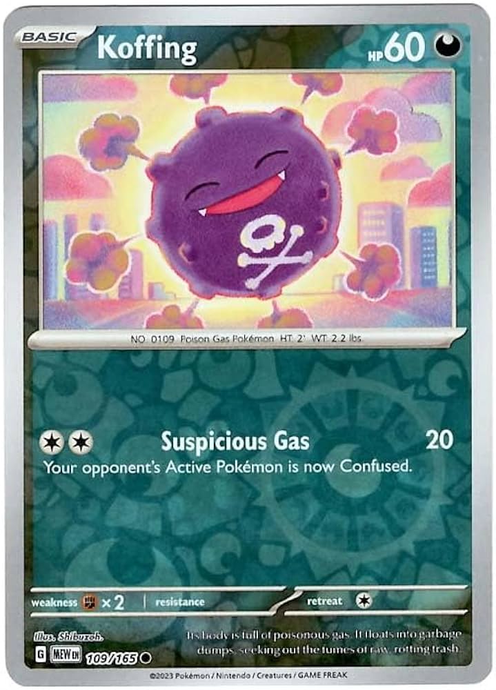 109/165 koffing (Reverse Holo) - Pokémon 151 - Pokémon card (English)