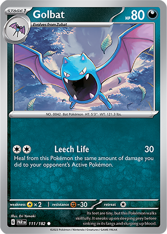 111/182 Golbat / Stage 1 / Common (Paradox Rift) English card