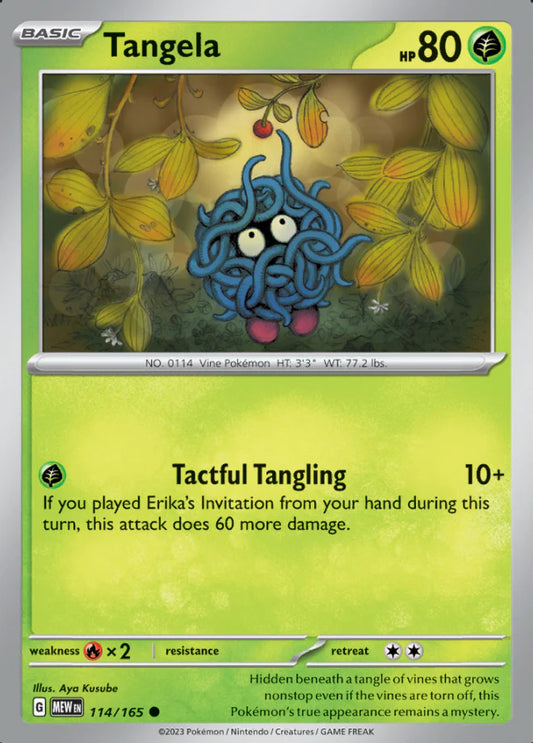 114/165 Tangela- Pokémon 151 - Pokémon card (English)