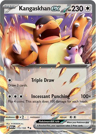 115/165 Kangaskhan (EX) - Pokémon 151 - Pokémon card (English)