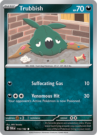 116/182 Trubbish / Basic / Common (Paradox Rift) English card
