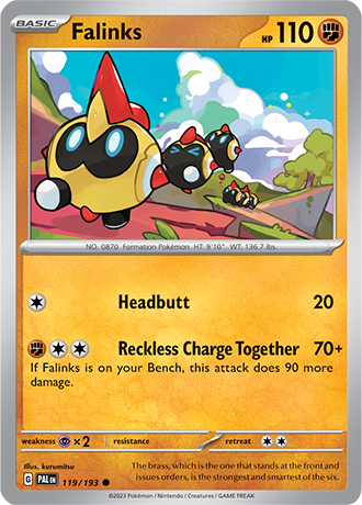 119/193 Falinks - Paldea Evolved - Pokémon card (English)