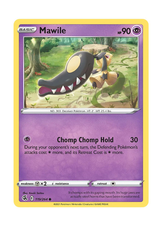 119/264 Mawile / Basic / Common (Fusion Strike) English card