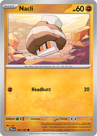 120/193 Nacli - Paldea Evolved - Pokémon card (English)