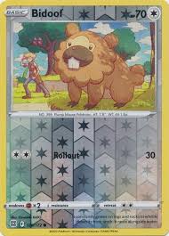 120/172 Bidoof (Reverse Holo) (Brilliant Stars) Pokemon card (English)