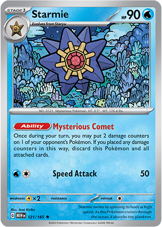 121/165 Starmie (Holo) - Pokémon 151 - Pokémon card (English)