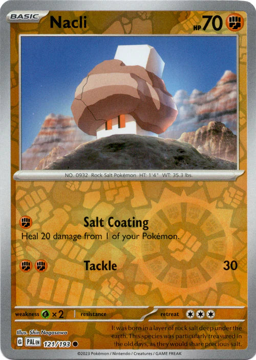 121/193 Nacli (Reverse holo) - Paldea Evolved - Pokémon card (English)