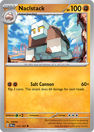 122/193 Naclstack - Paldea Evolved - Pokémon card (English)