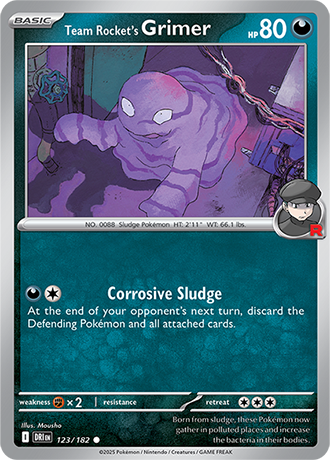123/182 Team Rocket's Grimer - Destined Rivals - Pokémon card (English)