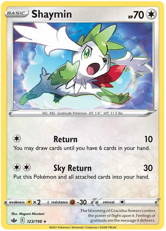 123/198 Shaymin (Rare/Holo) (Chilling Reign) Pokémon card (English)
