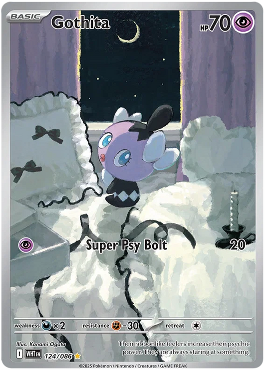124/086 Gothita (Illustration Rare) (White Flare) Pok€mon card (English)