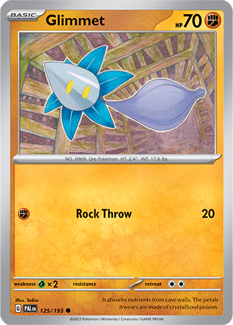 125/193 Glimmet - Paldea Evolved - Pokémon card (English)