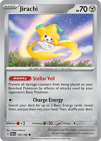 126/182 Jirachi / Basic / Common (Paradox Rift) English card