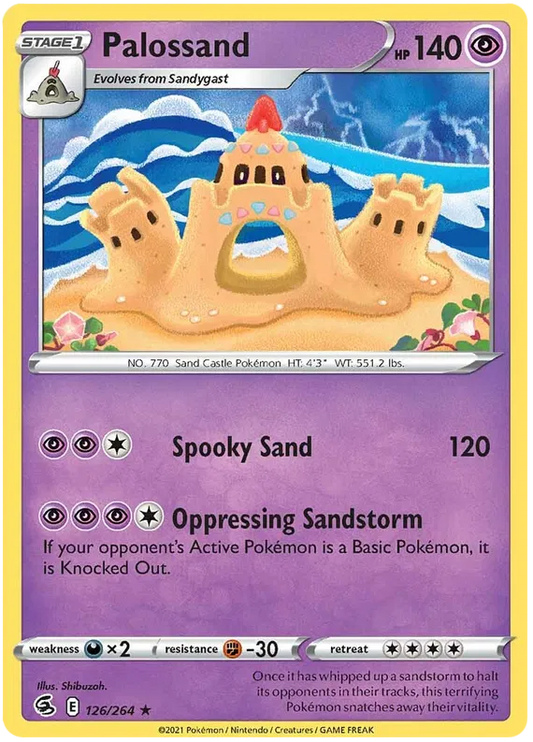 126/264 Palossand (Rare) (Fusion Strike) Pokemon card (English)