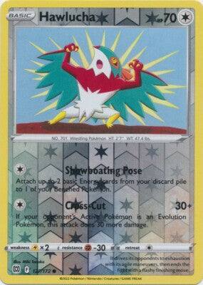 127/172 Hawlucha (Reverse Holo) (Brilliant Stars) Pokemon card (English)