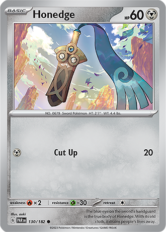 130/182 Honedge / Basic / Common (Paradox Rift) English card