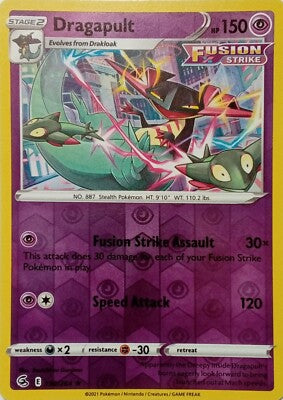 130/264 Dragapult (Reverse Holo) (Fusion Strike) Pokemon card (English)