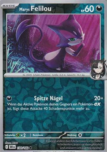 130/182 Marnie's Purrloin (Reverse Holo) - Destined Rivals - Pokémon card (English)