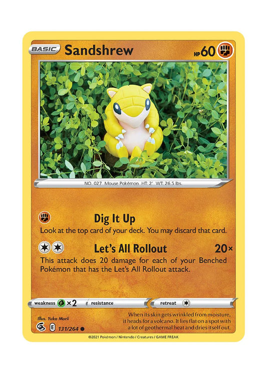 131/264 Sandshrew / Basic / Common (Fusion Strike) English card