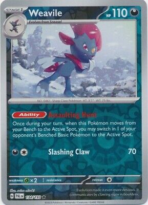 134/193 Weavile (Reverse Holo) - Paldea Evolved - Pokémon card (English)