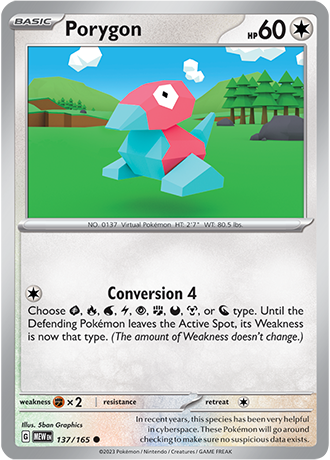 137/165 Porygon - Pokémon 151 - Pokémon card (English)