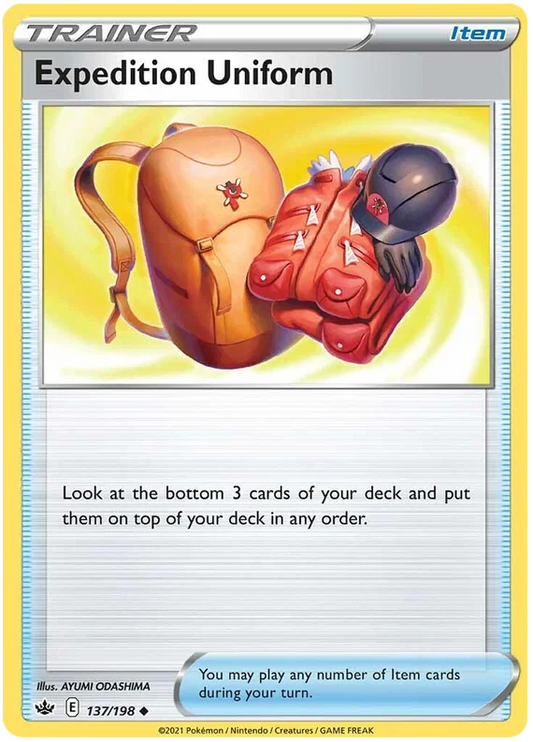 137/198 Expedition Uniform (Item) (Chilling Reign) Pokémon card (English)