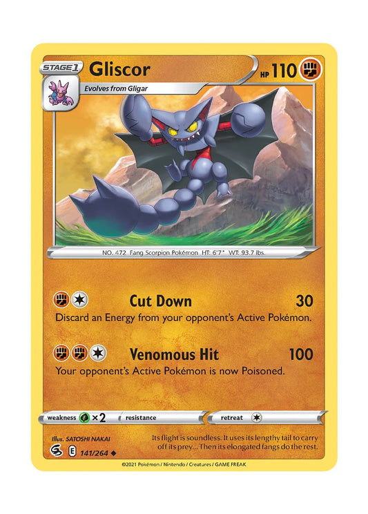 141/264 Gliscor / Stage 1 / Uncommon (Fusion Strike) English card