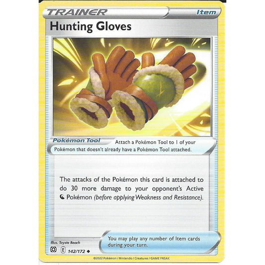 142/172 Hunting Gloves / Item / Uncommon (Brilliant Stars) English card