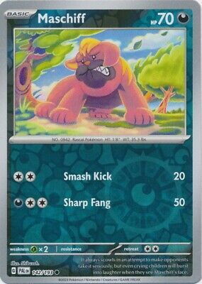 142/193 Maschiff (Reverse holo) - Paldea Evolved - Pokémon card (English)