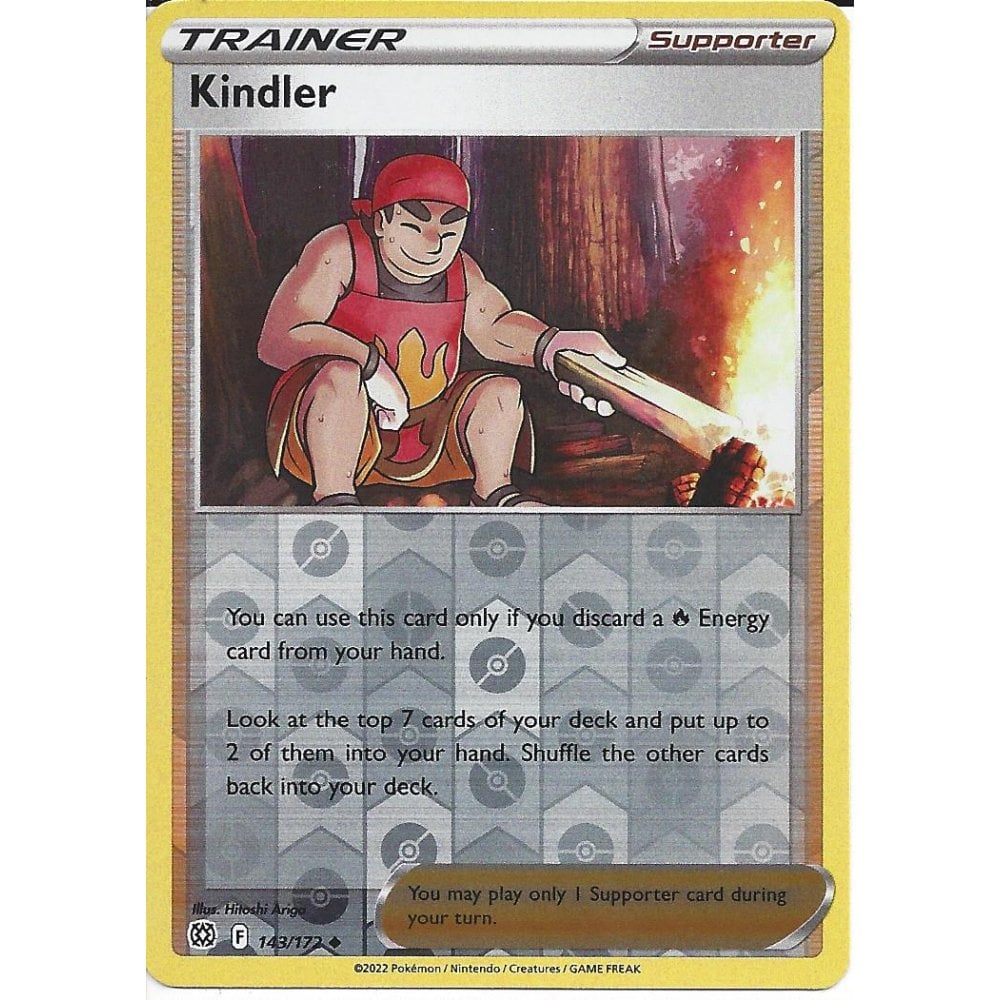 143/172 Kindler (Reverse Holo) (Supporter) (Brilliant Stars) Pokemon card (English)