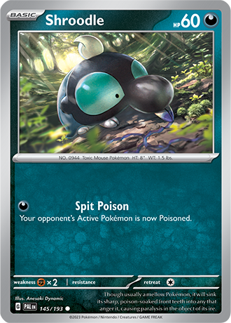 145/193 Shroodle - Paldea Evolved - Pokémon card (English)