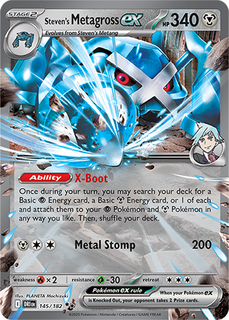 145/182 Steven's Metagross EX - Destined Rivals - Pokémon card (English)
