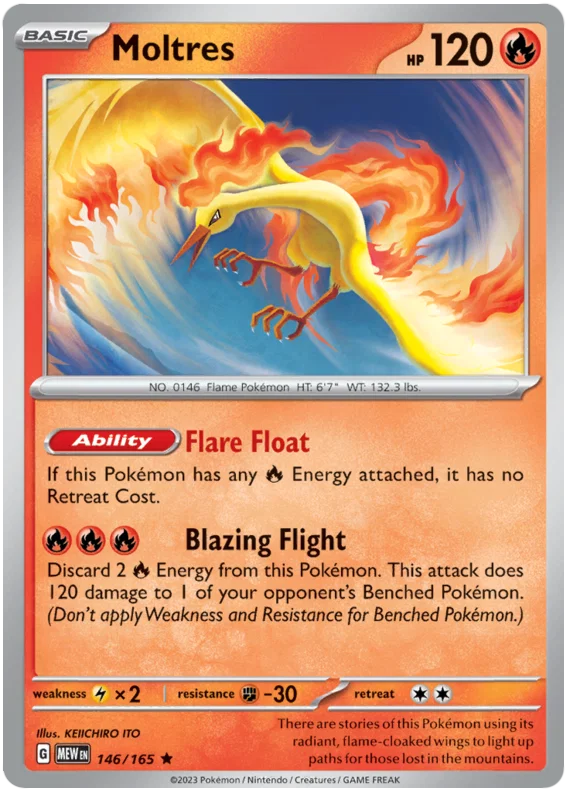 146/165 Moltres - Pokémon 151 - Pokémon card (English)