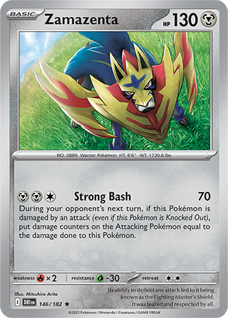 146/182 Zamazenta (Holo) - Destined Rivals - Pokémon card (English)