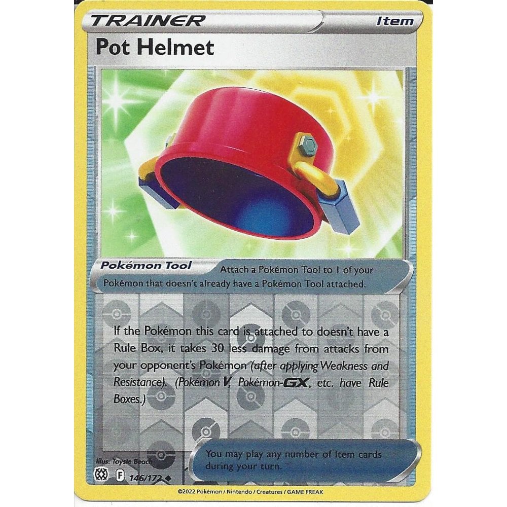 146/172 Pot Helmet (Reverse Holo) (Item) (Brilliant Stars) Pokemon card (English)