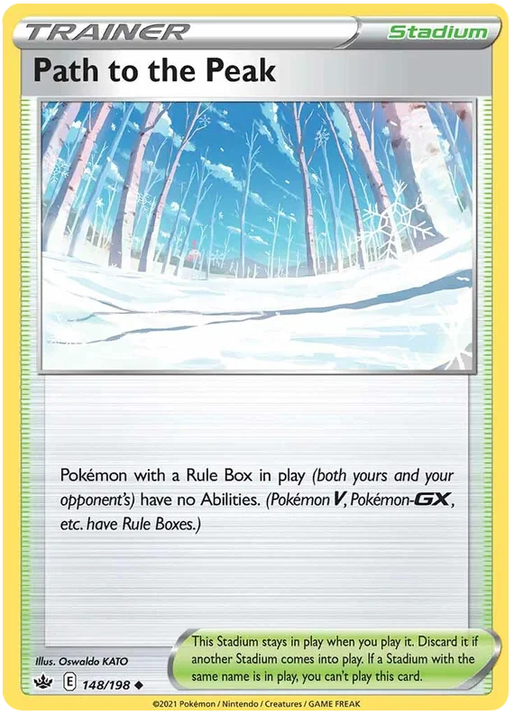 148/198 Path to the Peak (Studium) (Chilling Reign) Pokémon card (English)