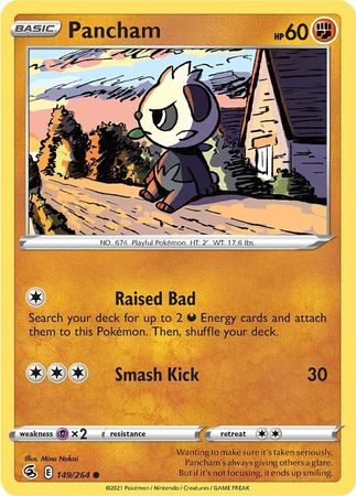 149/264 Pancham (Fusion Strike) Pokemon card (English)