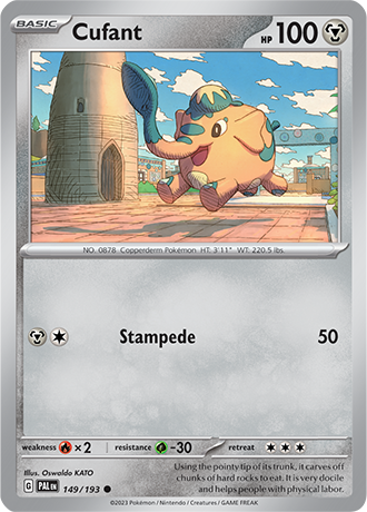 149/193 Cufant - Paldea Evolved - Pokémon card (English)