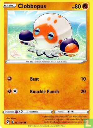 152/264 Clobbopus / Basic / Common (Fusion Strike) English card