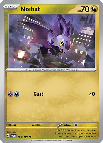 152/193 Noibat - Paldea Evolved - Pokémon Card (English)