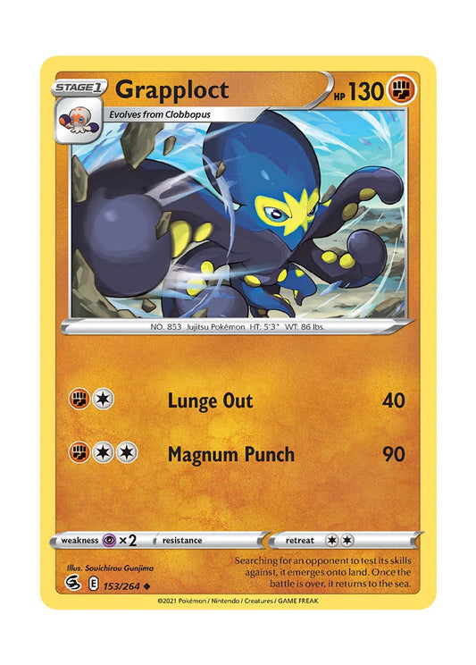153/264 Grapploct / Stage 1 / Uncommon (Fusion Strike) English card